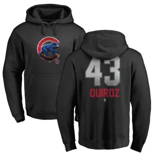 Men's Chicago Cubs Esteban Quiroz Black Branded Midnight Mascot Pullover Hoodie -