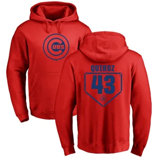 Men's Chicago Cubs Esteban Quiroz Red Branded RBI Pullover Hoodie -