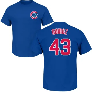 Men's Chicago Cubs Esteban Quiroz Royal Roster T-Shirt