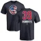 Men's Chicago Cubs Ethan Roberts Navy Name and Number Banner Wave T-Shirt