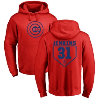 Men's Chicago Cubs Fergie Jenkins Red Branded RBI Pullover Hoodie -