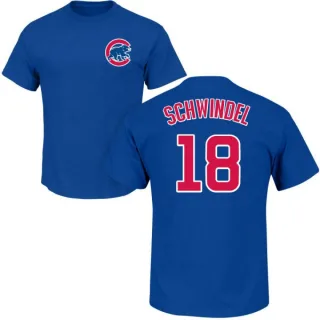 Men's Chicago Cubs Frank Schwindel Royal Roster T-Shirt