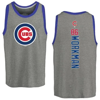 Men's Chicago Cubs Gage Workman Ash Backer Tank Top