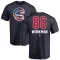 Men's Chicago Cubs Gage Workman Navy Name and Number Banner Wave T-Shirt