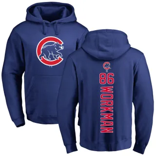 Men's Chicago Cubs Gage Workman Royal Backer Pullover Hoodie