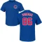 Men's Chicago Cubs Gage Workman Royal Roster T-Shirt