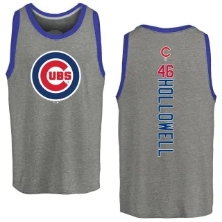 Men's Chicago Cubs Gavin Hollowell Ash Backer Tank Top