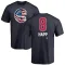 Men's Chicago Cubs Ian Happ Navy Name and Number Banner Wave T-Shirt