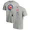 Men's Chicago Cubs Jack Neely Ash Backer T-Shirt