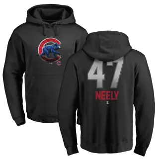 Men's Chicago Cubs Jack Neely Black Branded Midnight Mascot Pullover Hoodie -