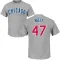 Men's Chicago Cubs Jack Neely Gray Roster T-Shirt