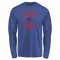 Men's Chicago Cubs Jack Neely Royal Base Runner Long Sleeve T-Shirt