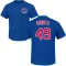 Men's Chicago Cubs Jake Arrieta Royal Roster T-Shirt