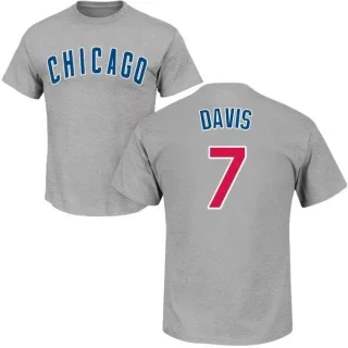 Men's Chicago Cubs Jody Davis Gray Roster T-Shirt