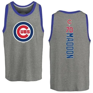 Men's Chicago Cubs Joe Maddon Ash Backer Tank Top