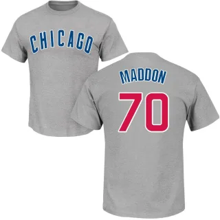 Men's Chicago Cubs Joe Maddon Gray Roster T-Shirt