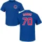 Men's Chicago Cubs Joe Maddon Royal Roster T-Shirt