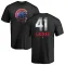 Men's Chicago Cubs John Lackey Black Midnight Mascot T-Shirt