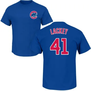 Men's Chicago Cubs John Lackey Royal Roster T-Shirt