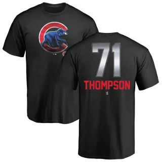 Men's Chicago Cubs Keegan Thompson Black Midnight Mascot T-Shirt