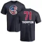 Men's Chicago Cubs Keegan Thompson Navy Name and Number Banner Wave T-Shirt