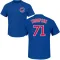 Men's Chicago Cubs Keegan Thompson Royal Roster T-Shirt