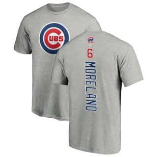 Men's Chicago Cubs Keith Moreland Ash Backer T-Shirt