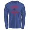 Men's Chicago Cubs Keith Moreland Royal Base Runner Long Sleeve T-Shirt