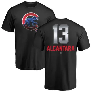 Men's Chicago Cubs Kevin Alcantara Black Midnight Mascot T-Shirt