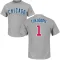 Men's Chicago Cubs Kosuke Fukudome Gray Roster T-Shirt