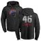 Men's Chicago Cubs Lee Smith Black Branded Midnight Mascot Pullover Hoodie -