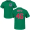 Men's Chicago Cubs Lee Smith Green St. Patrick's Day Roster T-Shirt