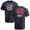 Men's Chicago Cubs Lee Smith Navy Name and Number Banner Wave T-Shirt