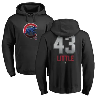 Men's Chicago Cubs Luke Little Black Branded Midnight Mascot Pullover Hoodie -