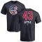 Men's Chicago Cubs Luke Little Navy Name and Number Banner Wave T-Shirt