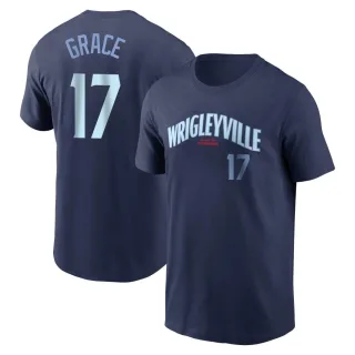 Men's Chicago Cubs Mark Grace Navy City Connect T-Shirt