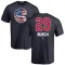 Men's Chicago Cubs Michael Busch Navy Name and Number Banner Wave T-Shirt