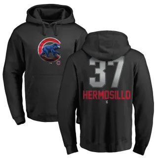 Men's Chicago Cubs Michael Hermosillo Black Branded Midnight Mascot Pullover Hoodie -