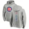 Men's Chicago Cubs Nico Hoerner Ash Backer Pullover Hoodie