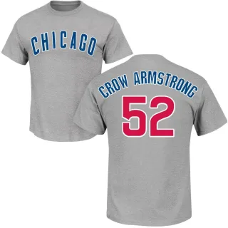 Men's Chicago Cubs Pete Crow-Armstrong Gray Roster T-Shirt