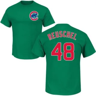 Men's Chicago Cubs Rick Reuschel Green St. Patrick's Day Roster T-Shirt