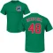 Men's Chicago Cubs Rick Reuschel Green St. Patrick's Day Roster T-Shirt