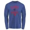 Men's Chicago Cubs Rick Reuschel Royal Base Runner Long Sleeve T-Shirt