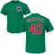 Men's Chicago Cubs Rick Sutcliffe Green St. Patrick's Day Roster T-Shirt