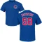 Men's Chicago Cubs Rob Zastryzny Royal Roster T-Shirt