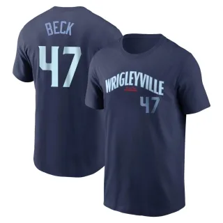 Men's Chicago Cubs Rod Beck Navy City Connect T-Shirt