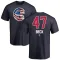 Men's Chicago Cubs Rod Beck Navy Name and Number Banner Wave T-Shirt