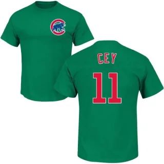 Men's Chicago Cubs Ron Cey Green St. Patrick's Day Roster T-Shirt