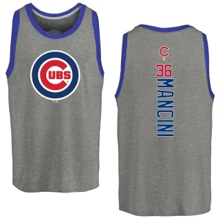 Men's Chicago Cubs Trey Mancini Ash Backer Tank Top