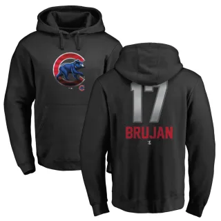 Men's Chicago Cubs Vidal Brujan Black Branded Midnight Mascot Pullover Hoodie -